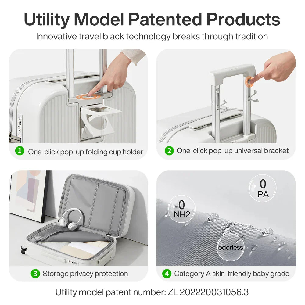 Carry on Spinner Luggage | Hard Shell Suitcase | Junky Outdoors